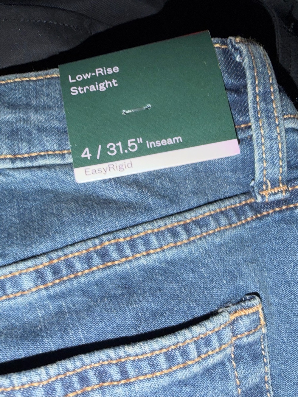 wild fable Blue Denim Jeans size 4 low rise straight women’s nwt